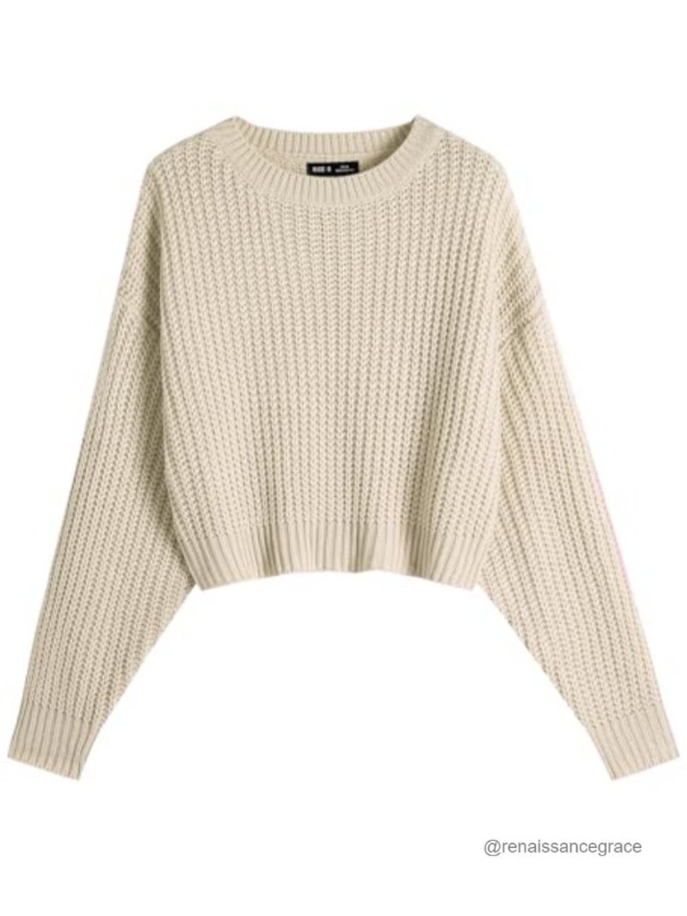 Women's Cropped Batwing Sweater - Lightweight Knit Pullover, Loose Fit